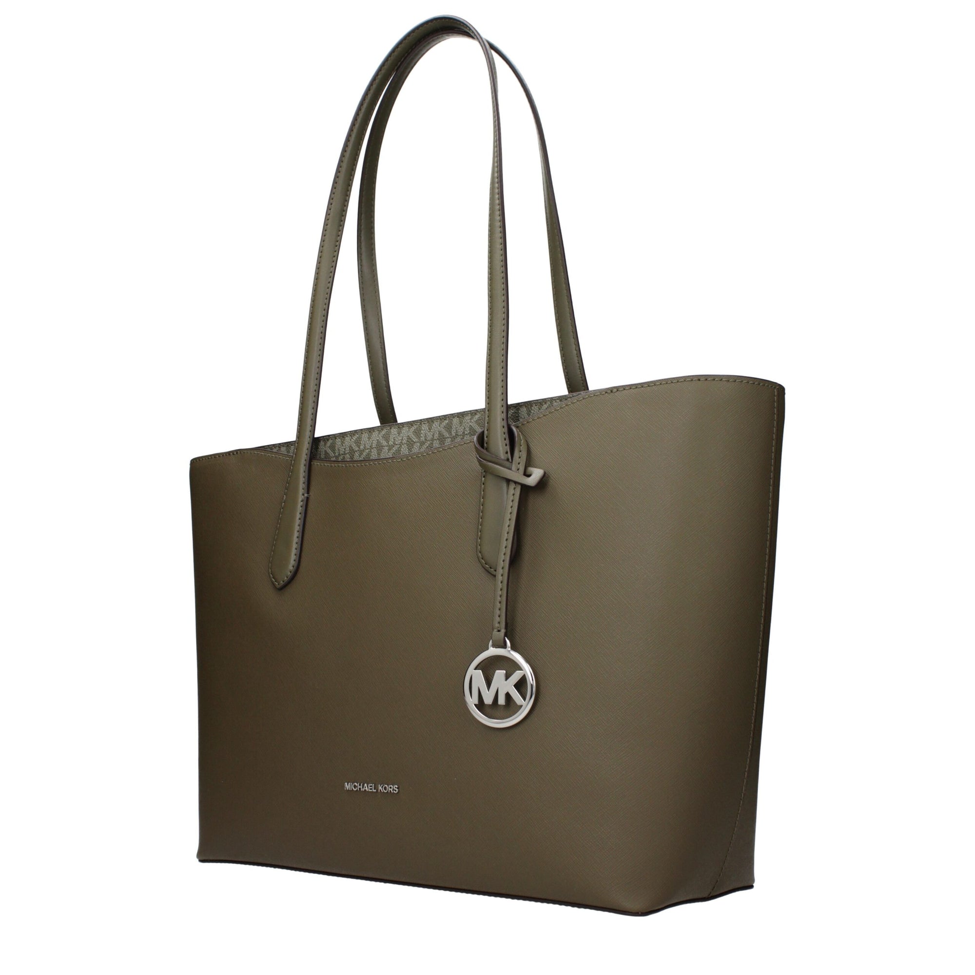 Τσάντα ώμου Michael Kors από πράσινο ύφασμα