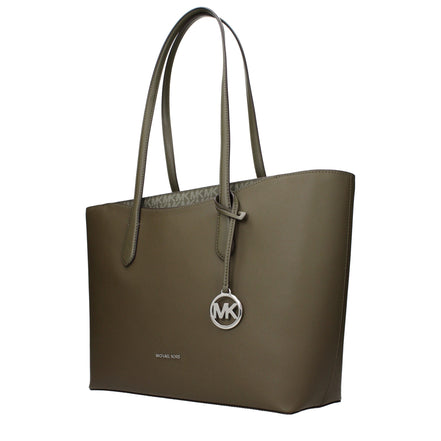 Τσάντα ώμου Michael Kors από πράσινο ύφασμα