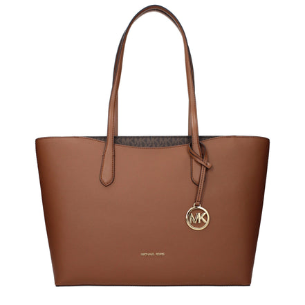 Τσάντα ώμου Michael Kors από καφέ δέρμα