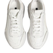 Dolce & Gabbana White Leather Daymaster Low Top Sneakers Shoes