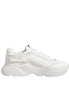 Dolce & Gabbana White Leather Daymaster Low Top Sneakers Shoes