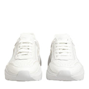 Dolce & Gabbana White Leather Daymaster Low Top Sneakers Shoes