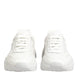 Dolce & Gabbana White Leather Daymaster Low Top Sneakers Shoes