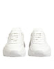 Dolce & Gabbana White Leather Daymaster Low Top Sneakers Shoes