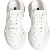 Dolce & Gabbana White Leather Daymaster Low Top Sneakers Shoes