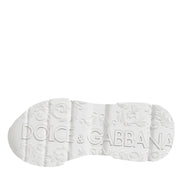 Dolce & Gabbana White Leather Daymaster Low Top Sneakers Shoes