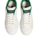 Dolce & Gabbana White Green Leather Low Top Sneakers Shoes
