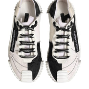 Dolce & Gabbana White Black Leather NS1 Sneaker  Shoes