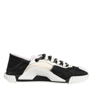 Dolce & Gabbana White Black Leather NS1 Sneaker  Shoes