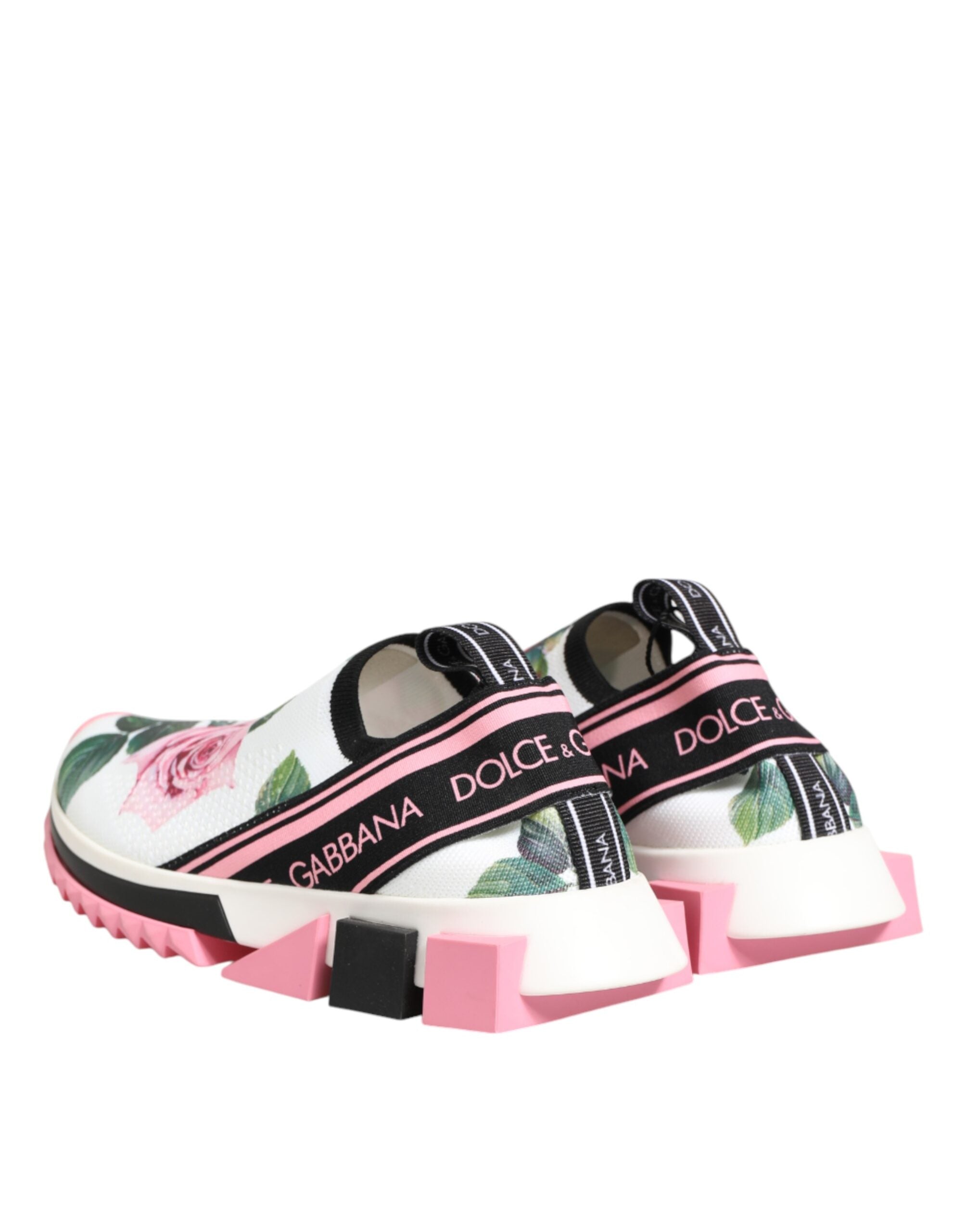 Dolce & Gabbana Αθλητικά Παπούτσια Sorrento με Σχέδιο Λευκό Τριαντάφυλλο