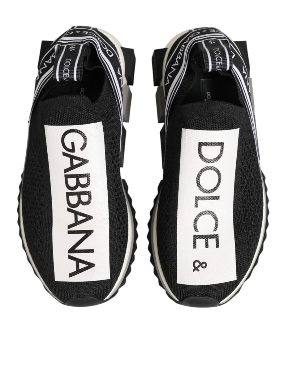 Dolce & Gabbana Μαύρα Λογότυπα Χαμηλά Αθλητικά Παπούτσια Sorrento