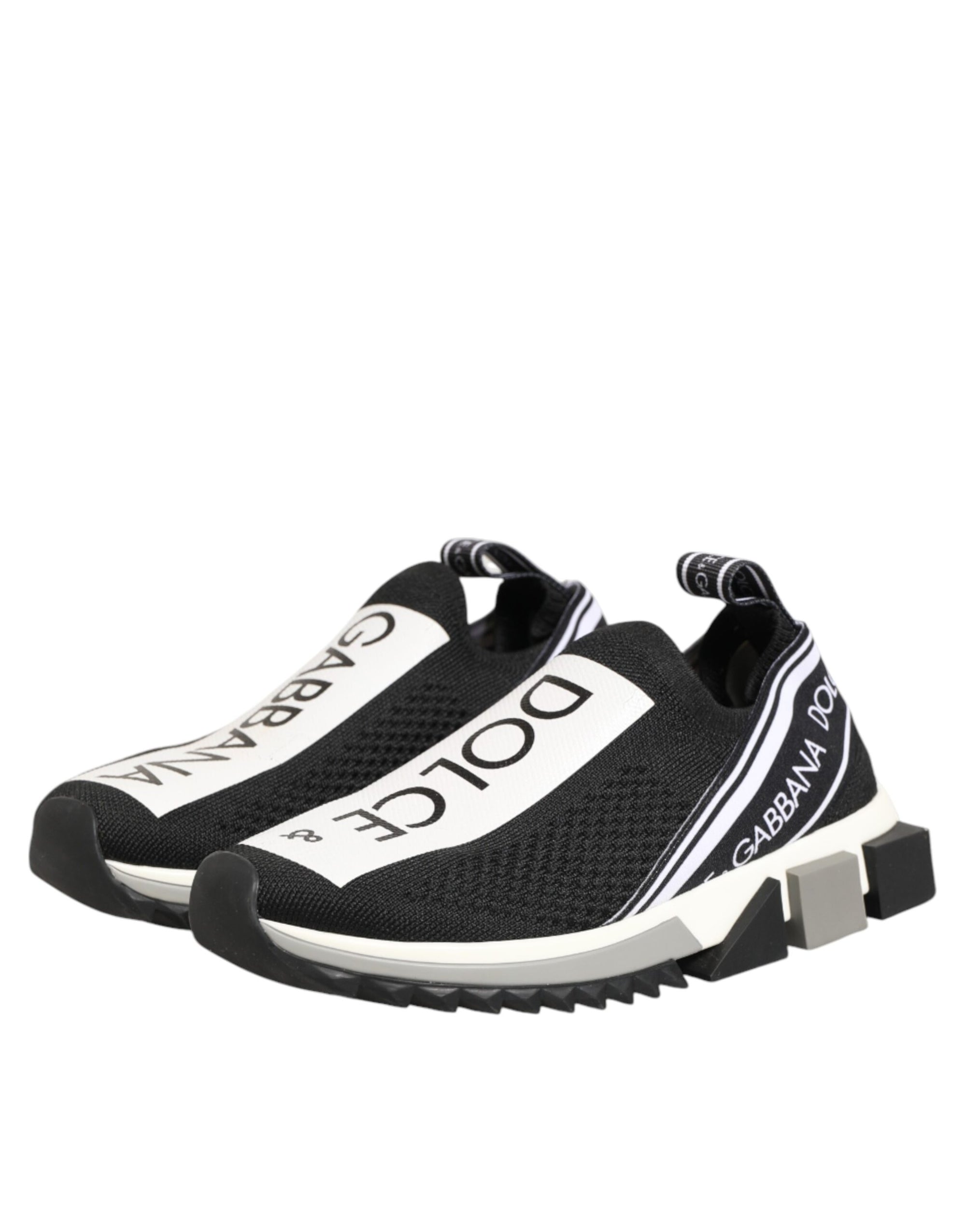 Dolce & Gabbana Black Logo Low Top Sorrento Sneakers Shoes