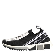 Dolce & Gabbana Black Logo Low Top Sorrento Sneakers Shoes