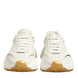 Dolce & Gabbana Λευκά Χρυσά Παπούτσια Daymaster Low Top Sneakers