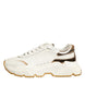 Dolce & Gabbana Λευκά Χρυσά Παπούτσια Daymaster Low Top Sneakers