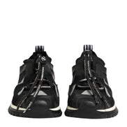 Dolce & Gabbana Black Mesh Sorrento Trekking Sneakers Shoes
