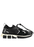 Dolce & Gabbana Black Mesh Sorrento Trekking Sneakers Shoes