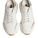 Dolce & Gabbana Λευκά Χρυσά Παπούτσια Daymaster Low Top Sneakers