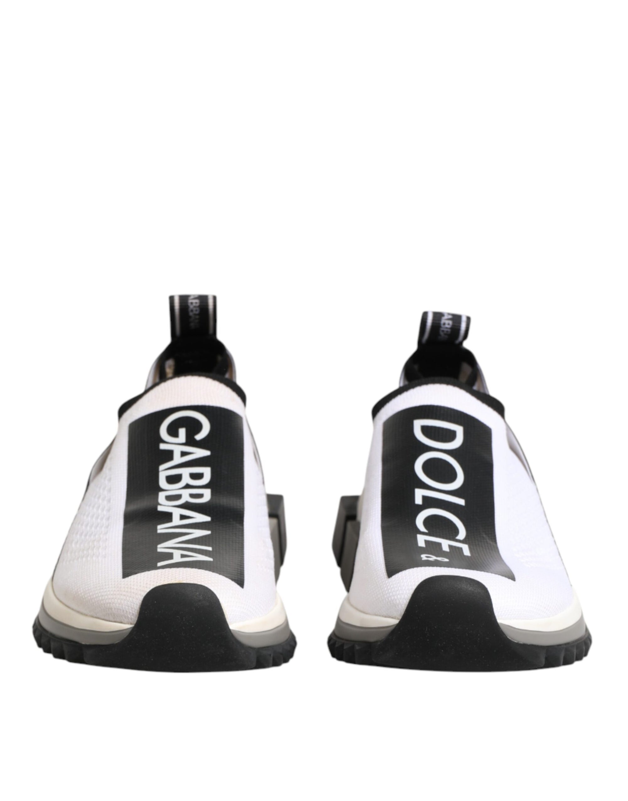 Dolce & Gabbana White Logo Low Top Sorrento Sneakers Shoes