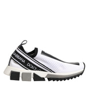 Dolce & Gabbana White Logo Low Top Sorrento Sneakers Shoes
