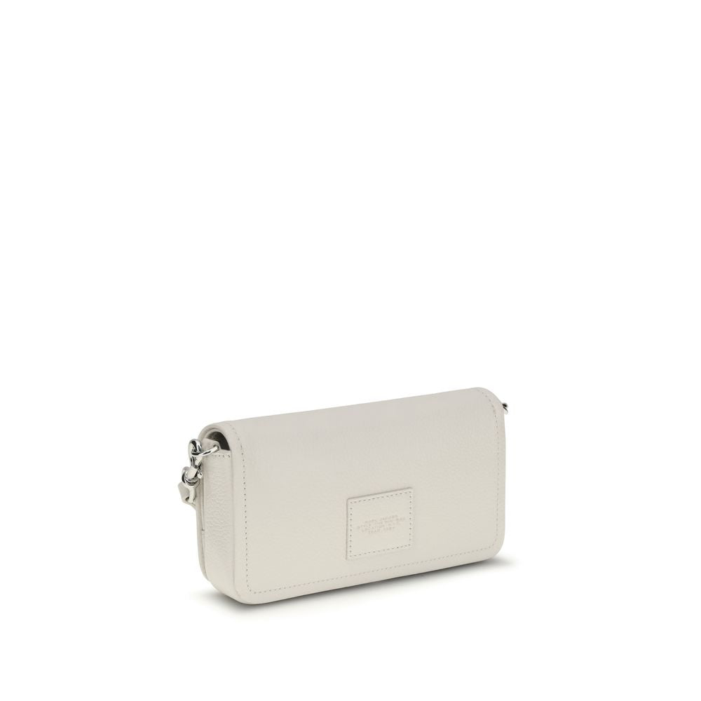 Δερμάτινη τσάντα ώμου Marc Jacobs από λευκό δέρμα μοσχαριού Bos Taurus