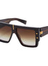 Balmain Brown Acetate Sunglasses