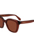 Ferragamo Brown Injected Sunglasses