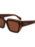 Ferragamo Brown Acetate Sunglasses
