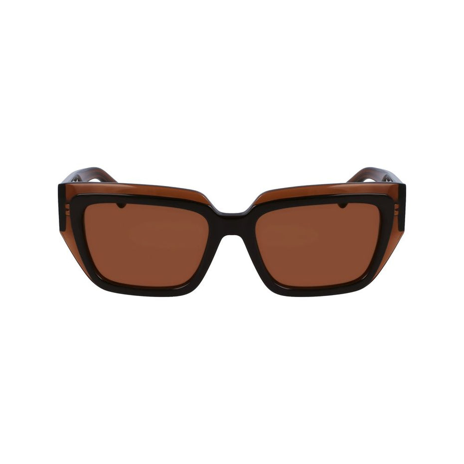 Ferragamo Brown Acetate Sunglasses