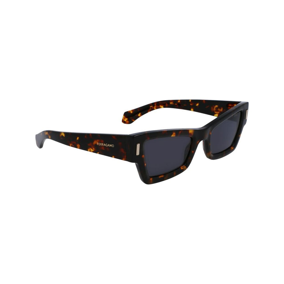 Ferragamo Brown Acetate Sunglasses