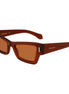 Ferragamo Brown Acetate Sunglasses
