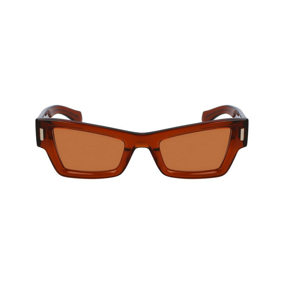 Ferragamo Brown Acetate Sunglasses
