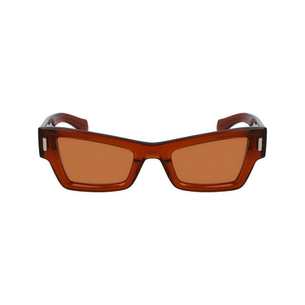 Ferragamo Brown Acetate Sunglasses