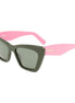 Ferragamo Bicolor Acetate Sunglasses