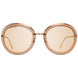 Longines Brown Metal Sunglasses