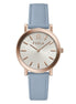 Furla Blue Leather Dress Watch