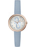 Furla Blue Leather Dress Watch