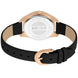 Just Cavalli Black Leather Dress Watch