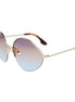 Victoria Beckham Gold Metal Sunglasses