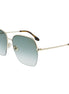 Victoria Beckham Gold Metal Sunglasses