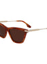 Victoria Beckham Brown Acetate Sunglasses