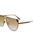 Victoria Beckham Brown Metal Sunglasses