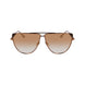 Victoria Beckham Brown Metal Sunglasses
