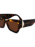 Victoria Beckham Brown Acetate Sunglasses