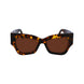 Victoria Beckham Brown Acetate Sunglasses