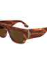 Victoria Beckham Brown Acetate Sunglasses