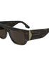Victoria Beckham Brown Acetate Sunglasses