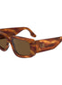 Victoria Beckham Brown Acetate Sunglasses