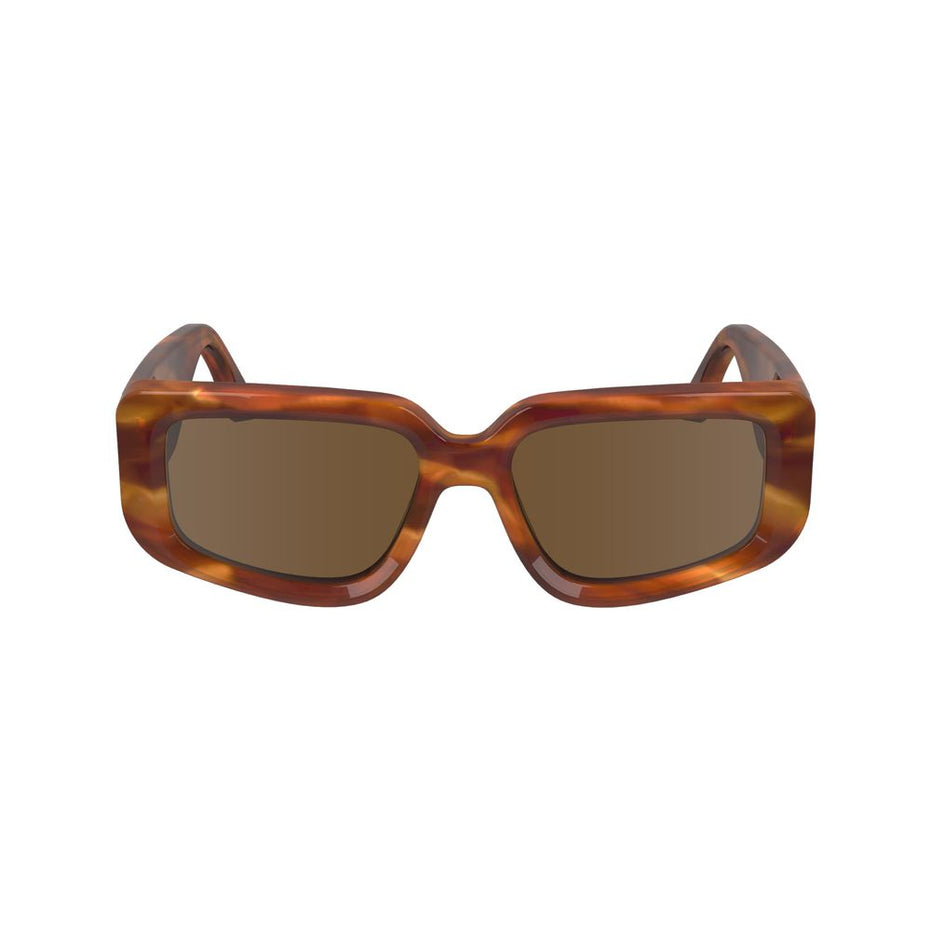 Victoria Beckham Brown Acetate Sunglasses