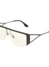 Victoria Beckham Black Metal Sunglasses